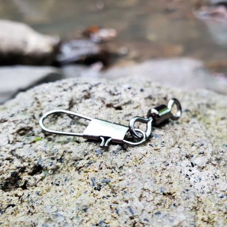 Horgász Forgó Biztonsági Kapoccsal-Black-Több Változatban