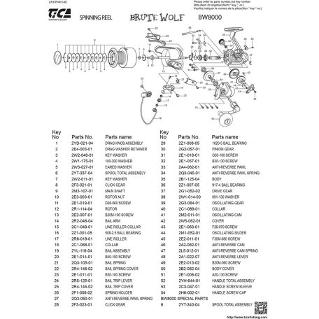 Tica Harcsázó Orsó-Elsőfékes-8000-4bb
