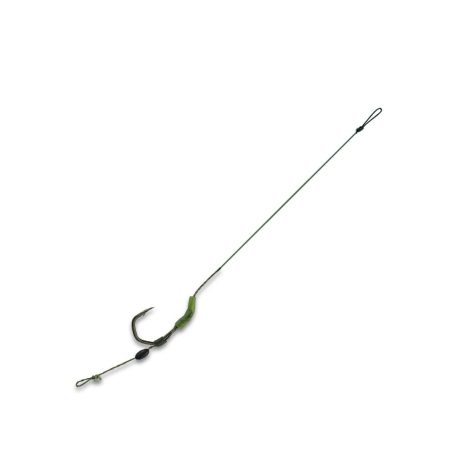 GTF Bony Blow Back Rig-Fonott Zsinór-Szilikon Cső-6-Os Szakállas Horog-2 Db