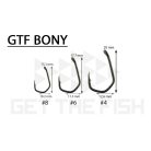 GTF Bony Blow Back Rig-Fonott Zsinór-Szilikon Cső-6-Os Szakállas Horog-2 Db