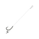 GTF Bend D Rig-Fluorocarbon Zsinór-Előke Gyűrű-4-Es Szakáll Nélküli Horog-2 Db