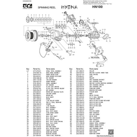 Tica Harcsázó Orsó-Elsőfékes-10000-8+1bb