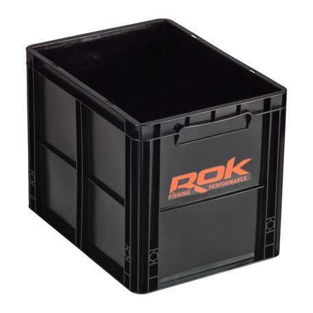 Horgász Tároló Doboz-40x30x32cm-Fekete/Narancssárga