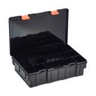 Horgász Szerelékes Doboz-35,5x23x9cm-Fekete