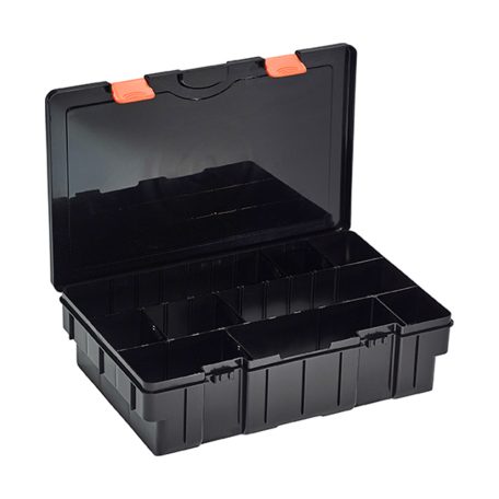 Horgász Szerelékes Doboz-35,5x23x9cm-Fekete