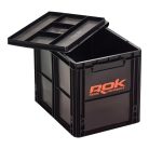 Horgász Tároló Doboz-(Rekesz+Fedél)-40x30x32cm-Fekete