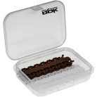 Horgász Szerelékes Doboz-9,1x6,6x2,2cm-Fekete