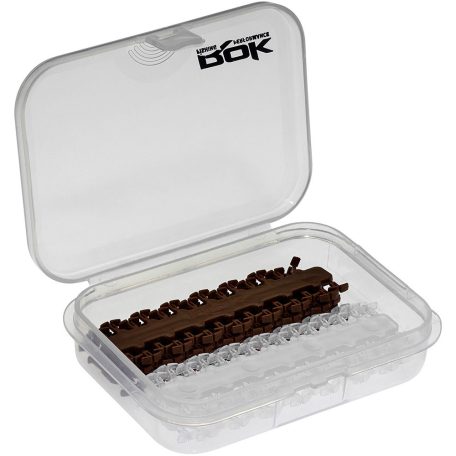 Horgász Szerelékes Doboz-9,1x6,6x2,2cm-Fekete