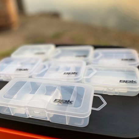 Horgász Szerelékes Doboz-9,1x6,6x2,2cm-Fekete