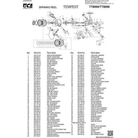 Tica Harcsázó Orsó-Elsőfékes-6000-8+1bb