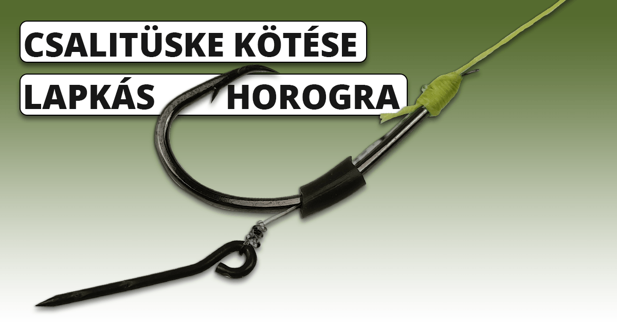 Csalitüske kötése lapkás horogra