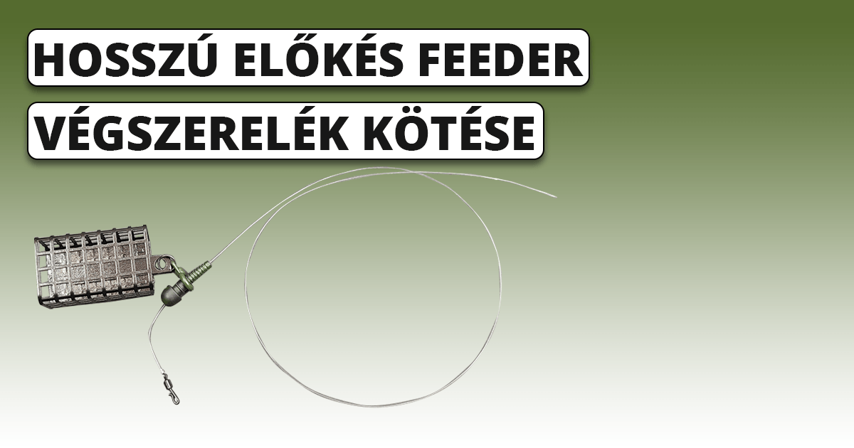 Hosszú előkés feeder végszerelék 